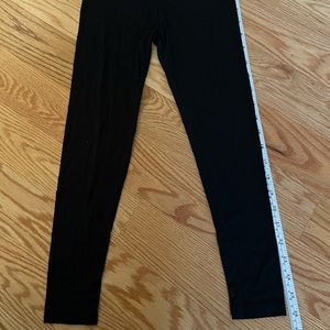 Uniqlo Heattech black leggings/tights baselayer kids unisex boys girls sz 7-8